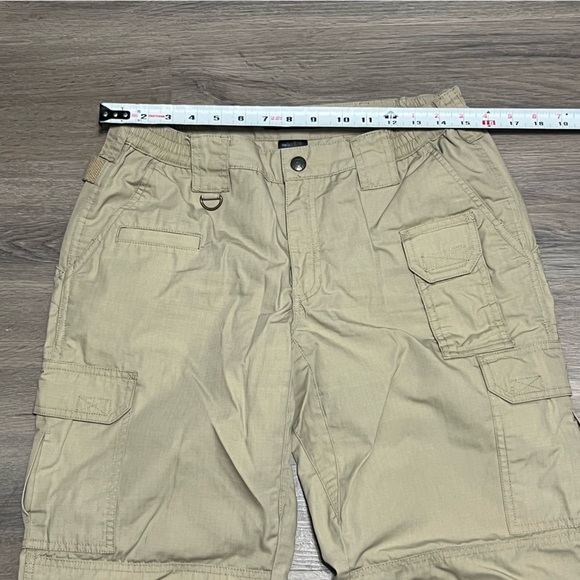 5.11 Tactical 10 Long Pants Beige Khakis Ripstop Workwear Pockets Utility Cargo - Picture 7 of 7
